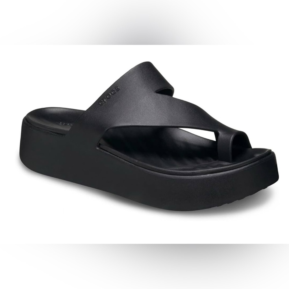 CROCS Women's Getaway Toe Loop Platform Sandals, LiteRide Comfort, NWT